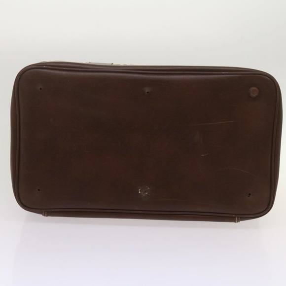 Burberrys Nova Check Hand Bag PVC Leather Beige Auth 69121 - Picture 5 of 16